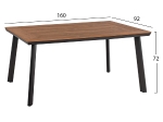 ΣΕΤ ΤΡΑΠΕΖΑΡΙΑΣ 7ΤΜΧ ΤΡΑΠΕΖΙ POLYWOOD 160Χ92 & ΠΟΛΥΘΡΟΝΑ ΑΛΟΥΜΙΝΙΟΥ TEXTLINE ΓΚΡΙ HM11812