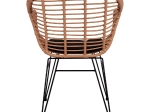 ΠΟΛΥΘΡΟΝΑ ΜΕ ΜΑΞΙΛΑΡΙ ΜΕΤΑΛΛΙΚΗ ALLEGRA HM5450.21 ΜΕ WICKER ΜΠΕΖ 57,5x60x82Υ εκ.
