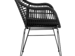 ΠΟΛΥΘΡΟΝΑ ΜΕ ΜΑΞΙΛΑΡΙ ΜΕΤΑΛΛΙΚΗ ALLEGRA HM5450.22 ΜΕ WICKER ΜΑΥΡΟ 57,5x60x82Υ εκ.