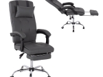 ΠΟΛΥΘΡΟΝΑ ΓΡΑΦΕΙΟΥ ΔΙΕΥΘΥΝΤΙΚΗ ΓΚΡΙ HM1057.20 ΜΕ ΠΤΥΣΣΟΜΕΝΟ ΥΠΟΠΟΔΙΟ 58x71x128Y εκ.