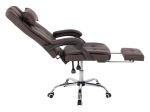 ΠΟΛΥΘΡΟΝΑ ΓΡΑΦΕΙΟΥ ΔΙΕΥΘΥΝΤΙΚΗ ΚΑΦΕ HM1057.19 ΜΕ ΠΤΥΣΣΟΜΕΝΟ ΥΠΟΠΟΔΙΟ 58x71x128Y εκ.