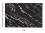 ΕΠΙΦΑΝΕΙΑ ΤΡΑΠΕΖΙΟΥ WERZALIT 120Χ80Χ3.5εκ. BLACK GOLD MARBLE HM5630.15