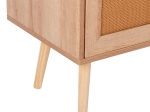 ΜΠΟΥΦΕΣ COLM HM9440.11 ΜΕΛΑΜΙΝΗΣ & ΣΥΝΘΕΤΙΚΟ RATTAN ΣΤΙΣ 4 ΠΟΡΤΕΣ 160x39,5x71Yεκ.