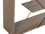 ΒΙΒΛΙΟΘΗΚΗ TARS HM2240.13 OLIVE GREY ΜΕΛΑΜΙΝΗ-ΜΑΥΡΕΣ ΜΕΤΑΛΛΙΚΕΣ ΒΕΡΓΕΣ 84x24x157Yεκ.
