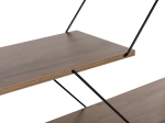 ΒΙΒΛΙΟΘΗΚΗ TARS HM2240.13 OLIVE GREY ΜΕΛΑΜΙΝΗ-ΜΑΥΡΕΣ ΜΕΤΑΛΛΙΚΕΣ ΒΕΡΓΕΣ 84x24x157Yεκ.