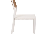 ΚΑΡΕΚΛΑ ΑΛΟΥΜΙΝΙΟΥ ΛΕΥΚΗ ΜΠΕΖ RATTAN & TEXTLINE HM5921.02 46x55,5x83Yεκ.
