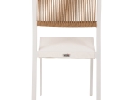 ΚΑΡΕΚΛΑ ΑΛΟΥΜΙΝΙΟΥ ΛΕΥΚΗ ΜΠΕΖ RATTAN & TEXTLINE HM5921.02 46x55,5x83Yεκ.