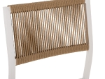 ΚΑΡΕΚΛΑ ΑΛΟΥΜΙΝΙΟΥ ΛΕΥΚΗ ΜΠΕΖ RATTAN & TEXTLINE HM5921.02 46x55,5x83Yεκ.