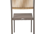 ΚΑΡΕΚΛΑ ΑΛΟΥΜΙΝΙΟΥ ΣΑΜΠΑΝΙ ΜΕ RATTAN & TEXTLINE HM5921.03 46x55,5x83 εκ.