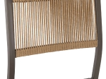 ΚΑΡΕΚΛΑ ΑΛΟΥΜΙΝΙΟΥ ΣΑΜΠΑΝΙ ΜΕ RATTAN & TEXTLINE HM5921.03 46x55,5x83 εκ.