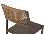 ΚΑΡΕΚΛΑ ΑΛΟΥΜΙΝΙΟΥ ΣΑΜΠΑΝΙ ΜΕ RATTAN & TEXTLINE HM5921.03 46x55,5x83 εκ.