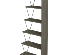 ΒΙΒΛΙΟΘΗΚΗ ΜΙΝΙ TARS HM2241.13 OLIVE GREY ME ΜΑΥΡΕΣ ΒΕΡΓΕΣ 65x22-24x146Υεκ.