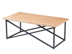 ΤΡΑΠΕΖΙ ΣΑΛΟΝΙΟΥ HM9469.01 MDF ΜΕ ΚΑΠΛΑΜΑ ΞΥΛΟΥ ΣΕ ΦΥΣΙΚΟ&ΣΤΥΛ ΡΟΥΣΤΙΚ 120x60x45,5Yεκ.