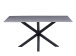 ΤΡΑΠΕΖΙ ΣΑΛΟΝΙΟΥ HM9470.05 GREY MARBLE-ΜΑΥΡΗ ΜΕΤΑΛ.ΒΑΣΗ 120x60x45,5Yεκ.