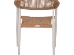 ΠΟΛΥΘΡΟΝΑ ΑΛΟΥΜΙΝΙΟΥ ΛΕΥΚΗ PΕ RATTAN ΜΠΕΖ HM5854.11 56x60x78 εκ.