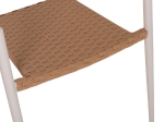 ΠΟΛΥΘΡΟΝΑ ΑΛΟΥΜΙΝΙΟΥ ΛΕΥΚΗ PΕ RATTAN ΜΠΕΖ HM5854.11 56x60x78 εκ.