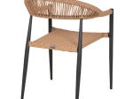 ΠΟΛΥΘΡΟΝΑ ΑΛΟΥΜΙΝΙΟΥ HM5854.12 ΑΝΘΡΑΚΙ PΕ RATTAN ΜΠΕΖ 56x60x78 εκ.