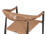 ΠΟΛΥΘΡΟΝΑ ΑΛΟΥΜΙΝΙΟΥ HM5854.12 ΑΝΘΡΑΚΙ PΕ RATTAN ΜΠΕΖ 56x60x78 εκ.