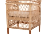ΠΟΛΥΘΡΟΝΑ MALAWI HM9635.04 ΞΥΛΟ ΜΑΟΝΙ ΕΠΕΝΔΥΣΗ RATTAN ΛΕΥΚΟ ΜΑΞΙΛΑΡΙ ΚΑΘΙΣΜΑΤΟΣ 80x70x86Υεκ.
