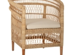 ΠΟΛΥΘΡΟΝΑ MALAWI HM9635.04 ΞΥΛΟ ΜΑΟΝΙ ΕΠΕΝΔΥΣΗ RATTAN ΛΕΥΚΟ ΜΑΞΙΛΑΡΙ ΚΑΘΙΣΜΑΤΟΣ 80x70x86Υεκ.