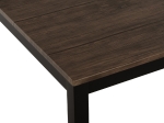 ΤΡΑΠΕΖΙ ΤΡΑΠΕΖΑΡΙΑΣ GOOSE HM9532 MDF ΚΑΡΥΔΙ-ΜΑΥΡΟ ΜΕΤΑΛΛΟ 120X80Χ75Yεκ.