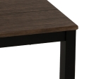 ΤΡΑΠΕΖΙ ΤΡΑΠΕΖΑΡΙΑΣ GOOSE HM9532 MDF ΚΑΡΥΔΙ-ΜΑΥΡΟ ΜΕΤΑΛΛΟ 120X80Χ75Yεκ.