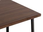ΤΡΑΠΕΖΙ ΤΡΑΠΕΖΑΡΙΑΣ JAY HM9531 MDF ΚΑΡΥΔΙ-ΜΑΥΡA ΜΕΤΑΛΛΙΚΑ ΠΟΔΙΑ 120x70x76Υεκ.