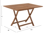 ΤΡΑΠΕΖΙ ΤΡΑΠΕΖΑΡΙΑΣ KENDALL ΠΤΥΣΣΟΜΕΝΟ HM9542 TEAK ΣΕ ΦΥΣΙΚΟ ΧΡΩΜΑ 120x80x75Yεκ.