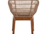 ΠΟΛΥΘΡΟΝΑ AMORA HM9567 TEAK ΠΟΔΙΑ ΣΚΕΛΕΤΟΣ ΑΛΟΥΜΙΝΙΟΥ & POLYRATTAN 64x60x87Yεκ.