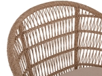 ΠΟΛΥΘΡΟΝΑ AMORA HM9567 TEAK ΠΟΔΙΑ ΣΚΕΛΕΤΟΣ ΑΛΟΥΜΙΝΙΟΥ & POLYRATTAN 64x60x87Yεκ.