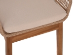 ΠΟΛΥΘΡΟΝΑ AMORA HM9567 TEAK ΠΟΔΙΑ ΣΚΕΛΕΤΟΣ ΑΛΟΥΜΙΝΙΟΥ & POLYRATTAN 64x60x87Yεκ.