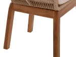 ΠΟΛΥΘΡΟΝΑ AMORA HM9567 TEAK ΠΟΔΙΑ ΣΚΕΛΕΤΟΣ ΑΛΟΥΜΙΝΙΟΥ & POLYRATTAN 64x60x87Yεκ.