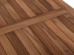 ΤΡΑΠΕΖΙ ΤΕΤΡΑΓΩΝΟ KENDALL ΠΤΥΣΣΟΜΕΝΟ HM9544 TEAK ΣΕ ΦΥΣΙΚΟ ΧΡΩΜΑ 80x80x75Yεκ.