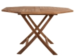 ΤΡΑΠΕΖΙ ΠΟΛΥΓΩΝΟ KENDALL ΠΤΥΣΣΟΜΕΝΟ HM9545 TEAK ΣΕ ΦΥΣΙΚΟ ΧΡΩΜΑ 120x120x75Yεκ.