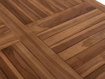 ΤΡΑΠΕΖΙ ΠΟΛΥΓΩΝΟ KENDALL ΠΤΥΣΣΟΜΕΝΟ HM9545 TEAK ΣΕ ΦΥΣΙΚΟ ΧΡΩΜΑ 120x120x75Yεκ.