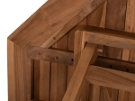 ΤΡΑΠΕΖΙ ΠΟΛΥΓΩΝΟ KENDALL ΠΤΥΣΣΟΜΕΝΟ HM9545 TEAK ΣΕ ΦΥΣΙΚΟ ΧΡΩΜΑ 120x120x75Yεκ.
