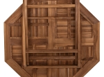 ΤΡΑΠΕΖΙ ΠΟΛΥΓΩΝΟ KENDALL ΠΤΥΣΣΟΜΕΝΟ HM9545 TEAK ΣΕ ΦΥΣΙΚΟ ΧΡΩΜΑ 120x120x75Yεκ.