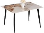 ΤΡΑΠΕΖΙ ΤΡΑΠΕΖΑΡΙΑΣ SINTERED STONE TOM HM8589.03 BROWN-WHITE MARBLE 120x80x76Yεκ.