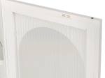 ΜΕΤΑΛΛΙΚΟ ΝΤΟΥΛΑΠΙ ΒΙΤΡΙΝΑ CARIL HM9571.02 ΛΕΥΚΟ 80x37-40x102Yεκ.