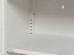 ΜΕΤΑΛΛΙΚΟ ΝΤΟΥΛΑΠΙ ΒΙΤΡΙΝΑ CARIL HM9571.02 ΛΕΥΚΟ 80x37-40x102Yεκ.