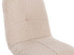 ΚΑΡΕΚΛΑ SHELLY HM8590.02 ΛΕΥΚΟ TEDDY ΥΦΑΣΜΑ ME ΜΕΤΑΛΛΙΚΑ ΜΑΥΡΑ ΠΟΔΙΑ 48x64x87Yεκ.