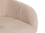 ΠΟΛΥΘΡΟΝΑ SHELLY HM8591.02 ΥΦΑΣΜΑ TEDDY ΛΕΥΚΟ-ΜΑΥΡΑ ΜΕΤΑΛΛΙΚΑ ΠΟΔΙΑ 57x55x87Yεκ.