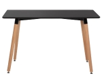 ΤΡΑΠΕΖΙ MINIMAL HM8581.02 ΜΑΥΡΟ MDF-ΠΟΔΙΑ ΟΞΙΑ ΣΕ ΦΥΣΙΚΟ ΧΡΩΜΑ- 120Χ60X74Υεκ.