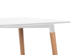 ΤΡΑΠΕΖΙ MINIMAL HM8581.01 ΛΕΥΚΟ MDF-ΠΟΔΙΑ ΟΞΙΑ ΣΕ ΦΥΣΙΚΟ ΧΡΩΜΑ- 120Χ60X74Υεκ.