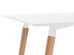 ΤΡΑΠΕΖΙ MINIMAL HM8581.01 ΛΕΥΚΟ MDF-ΠΟΔΙΑ ΟΞΙΑ ΣΕ ΦΥΣΙΚΟ ΧΡΩΜΑ- 120Χ60X74Υεκ.