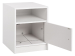 ΚΟΜΟΔΙΝΟ ΜΕΛΑΜΙΝΗΣ MALORY HM2205.05 ΛΕΥΚO 40x40x50Yεκ.