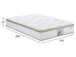 ΣΤΡΩΜΑ CONTINUOUS SPRING ΜΕ ΑΝΩΣΤΡΩΜΑ ALOE VERA 140X200 HM372.13 ΜΟΝΗΣ ΟΨΗΣ