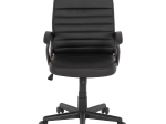 ΚΑΡΕΚΛΑ ΓΡΑΦΕΙΟΥ THEONI HM1189.01 PU ΔΕΡΜΑ ΜΑΥΡΟ ΧΡΩΜΑ 55x65x100Υεκ.
