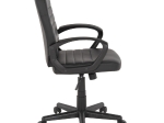 ΚΑΡΕΚΛΑ ΓΡΑΦΕΙΟΥ THEONI HM1189.01 PU ΔΕΡΜΑ ΜΑΥΡΟ ΧΡΩΜΑ 55x65x100Υεκ.