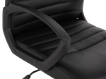 ΚΑΡΕΚΛΑ ΓΡΑΦΕΙΟΥ THEONI HM1189.01 PU ΔΕΡΜΑ ΜΑΥΡΟ ΧΡΩΜΑ 55x65x100Υεκ.